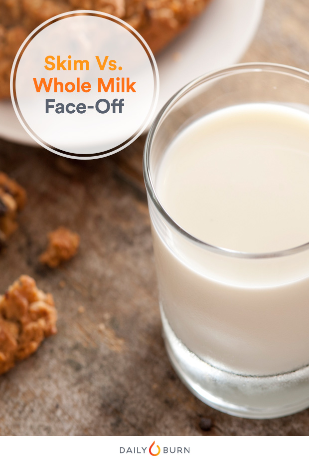 whole milk vs skim milk nutrition facts