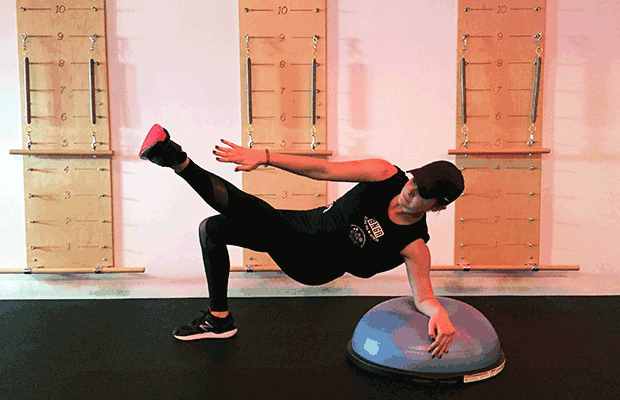 50 Ab Exercises: Giant Clam on a BOSU Ball