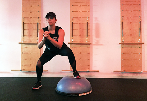 Bosu Ball Exercises - Side-to-Side Squat
