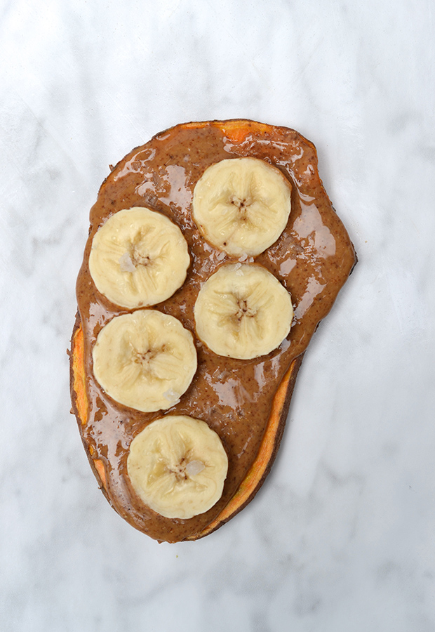 Almond Butter and Banana Sweet Potato Toast