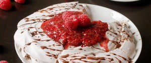 Raspberry-Cocoa Pavlova Recipe
