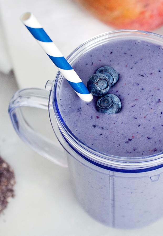 Mango Blueberry Protein Smoothie