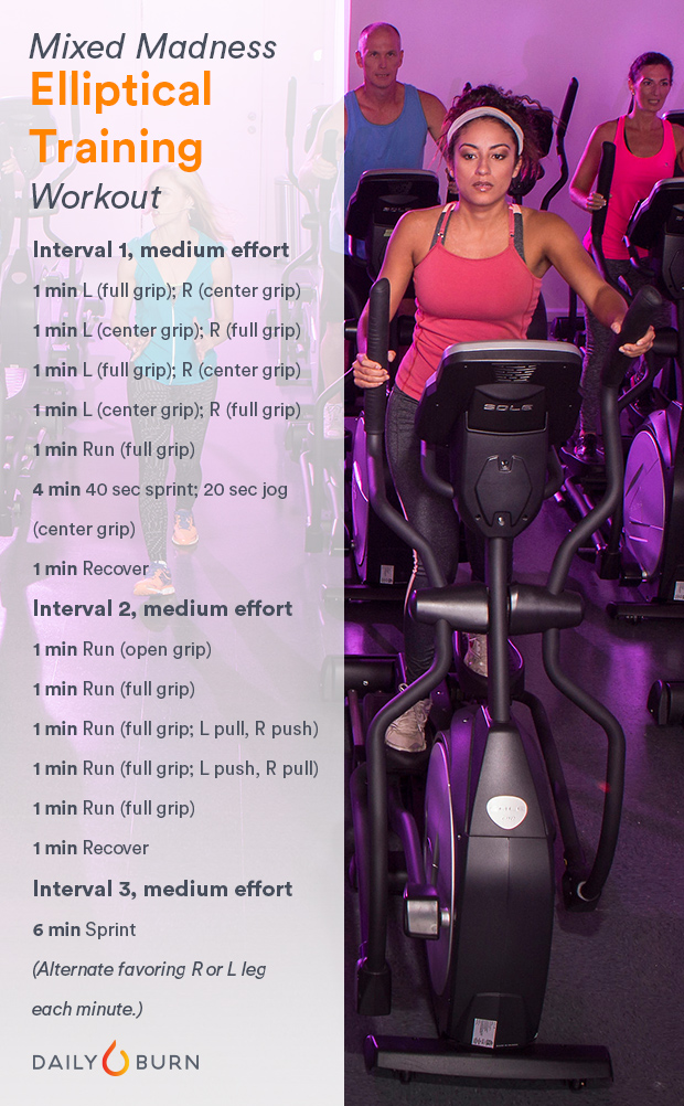 Elliptical HIIT Workout - Mixed Madness Routine