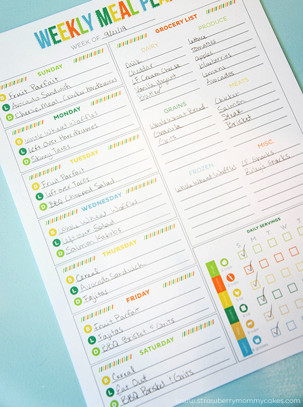 Meal Planning Templates: Weekly Meal Planner