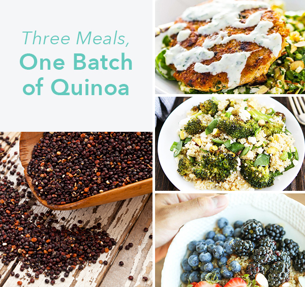Meal Prep Like a Pro: 3 Recipes, One Batch of Quinoa