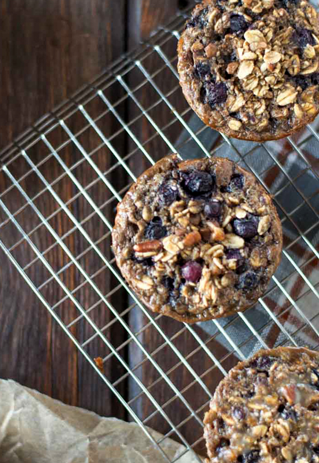 Blueberry Oatmeal Breakfast Muffins Recipe