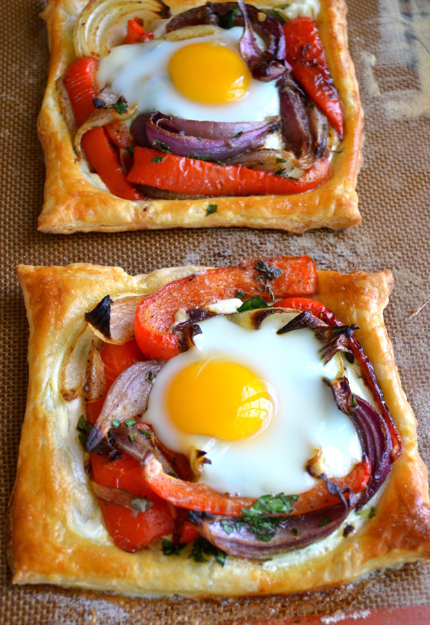 Baked Galettes Breakfast PIzza