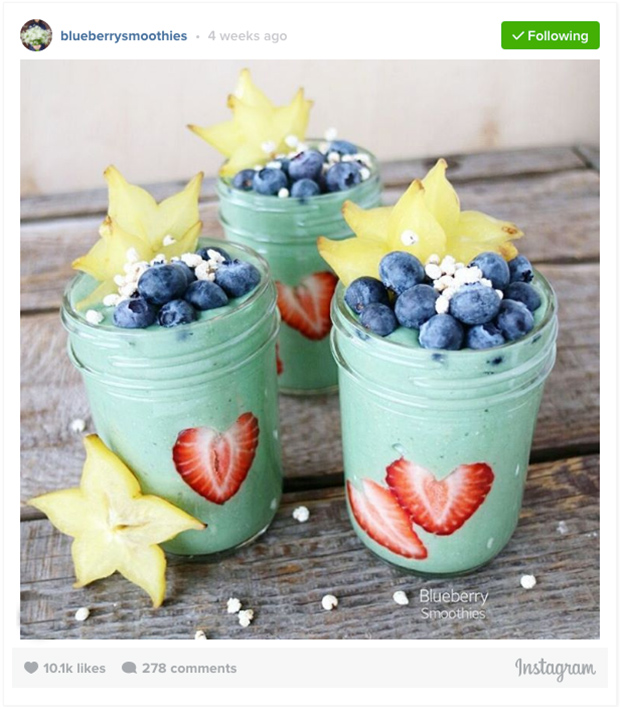 Smoothie Art Recipe - Blueberry Smoothies