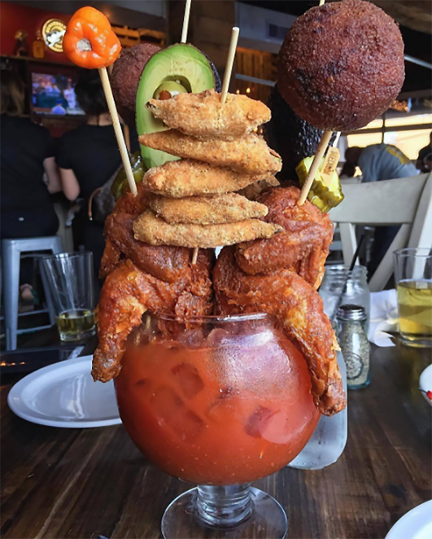 Bloody Mary Fried Chicken - 2016 Unhealthiest Food Trends