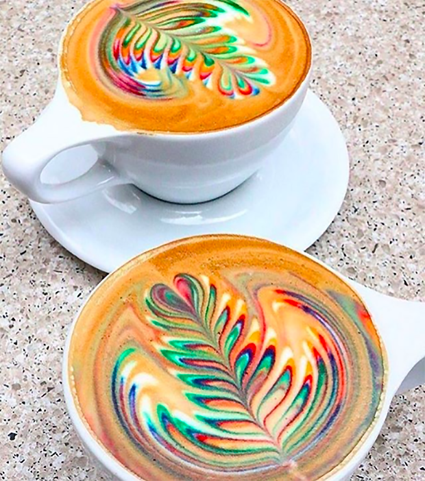Rainbow Latte - 2016 Unhealthiest Food Trends