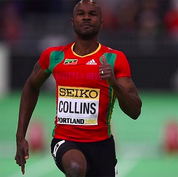 Kim Collins 40-year-old sprinter