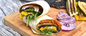 Grilled Veggie Wraps with Sundried Tomato Pesto